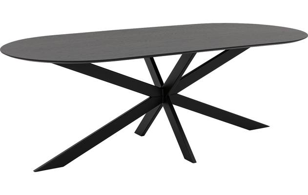Goossens excellent eettafel uniek zwart eiken - 8221450-01