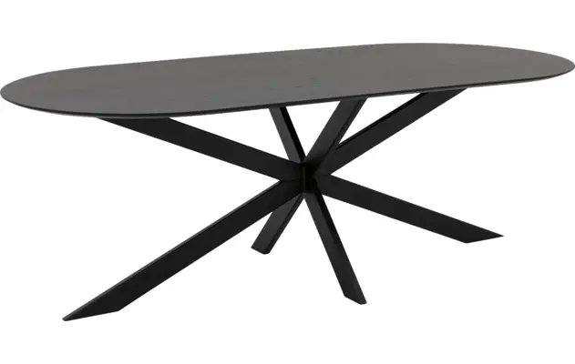 Goossens excellent eettafel uniek zwart eiken - 8221450-01