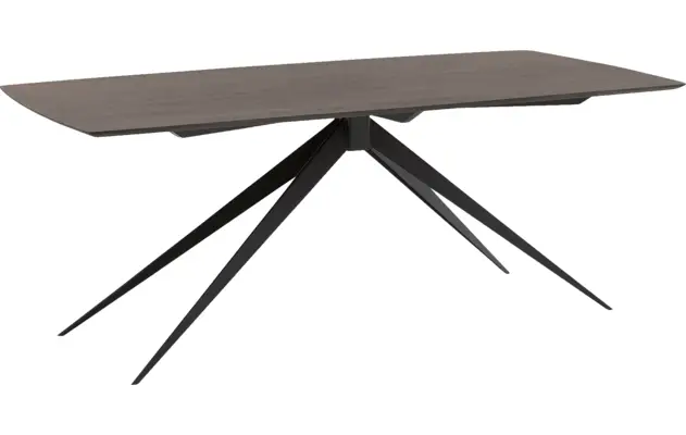 Goossens excellent eettafel uniek donker bruin eiken - 8221469-01