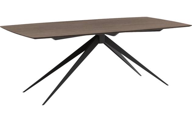 Goossens excellent eettafel uniek donker bruin eiken - 8221470-01