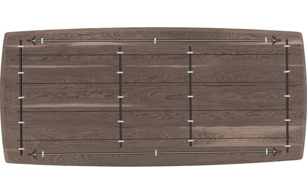 Goossens excellent eettafel uniek donker bruin eiken - 8221470-08