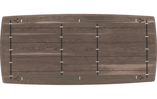 Goossens excellent eettafel uniek donker bruin eiken - 8221470-08