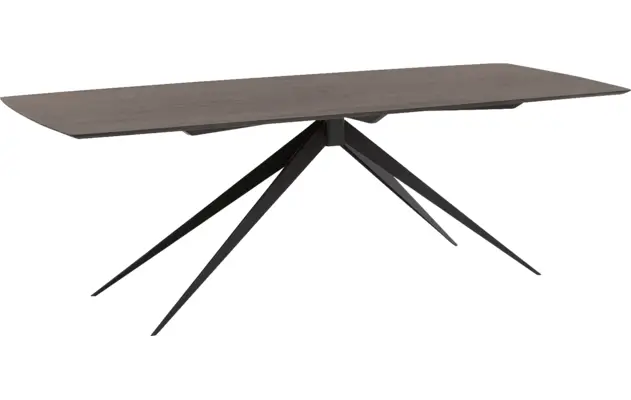 Goossens excellent eettafel uniek donker bruin eiken - 8221471-01