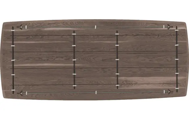 Goossens excellent eettafel uniek donker bruin eiken - 8221471-08