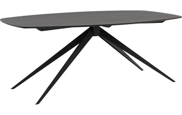 Goossens excellent eettafel uniek zwart eiken - 8221503-01