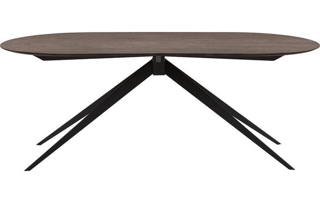 Goossens excellent eettafel uniek donker bruin eiken - 8221526-02