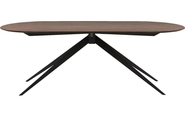 Goossens excellent eettafel uniek donker bruin eiken - 8221527-02