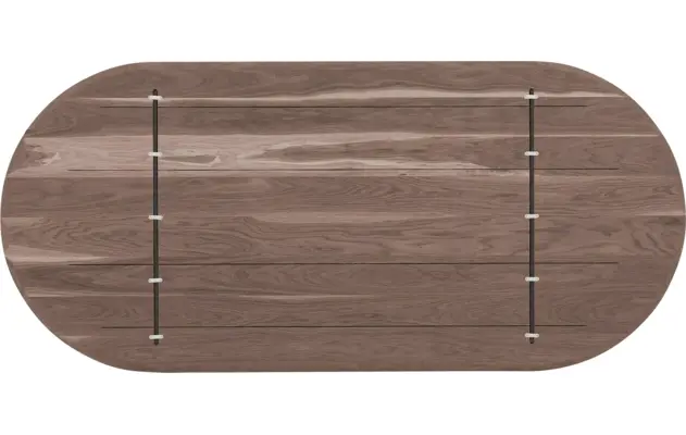 Goossens excellent eettafel uniek donker bruin eiken - 8221527-08