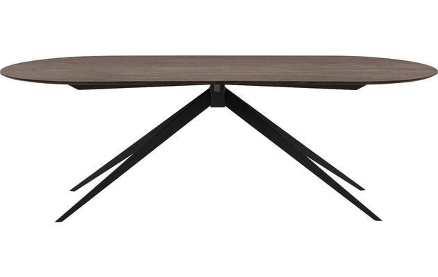 Goossens excellent eettafel uniek donker bruin eiken - 8221528-02
