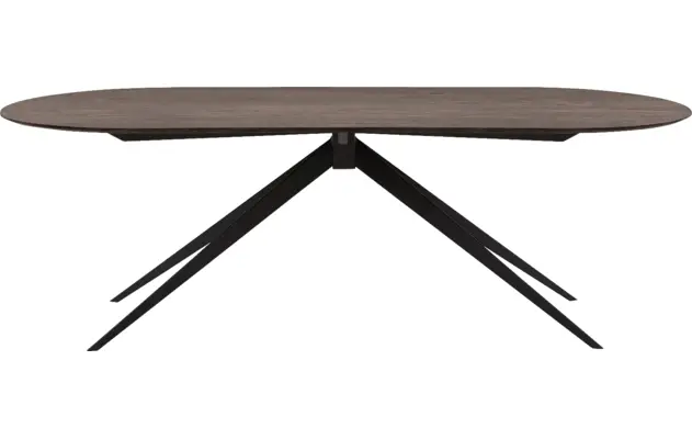 Goossens excellent eettafel uniek donker bruin eiken - 8221528-02