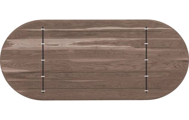 Goossens excellent eettafel uniek donker bruin eiken - 8221528-08