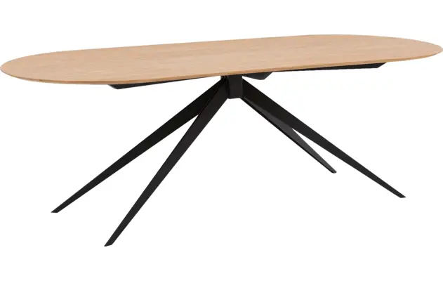 Goossens excellent eettafel uniek blank eiken - 8221556-01