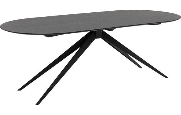 Goossens excellent eettafel uniek zwart eiken - 8221565-01