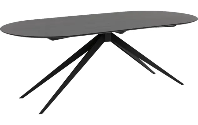Goossens excellent eettafel uniek zwart eiken - 8221565-01