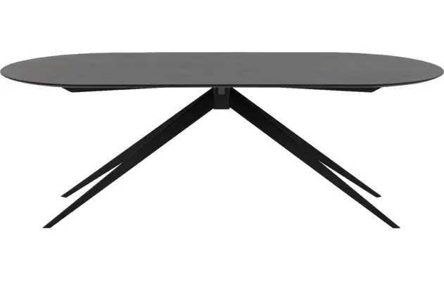 Goossens excellent eettafel uniek zwart eiken - 8221565-02