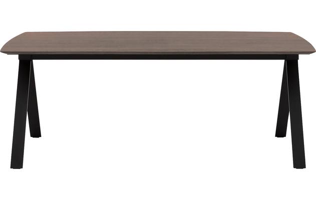Goossens excellent eettafel uniek donker bruin eiken - 8221583-02