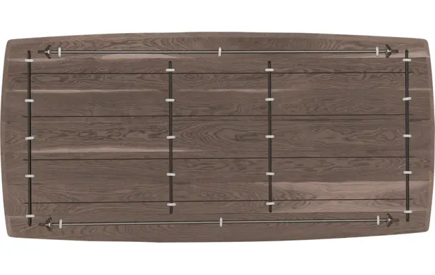 Goossens excellent eettafel uniek donker bruin eiken - 8221583-08