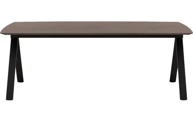 Goossens excellent eettafel uniek donker bruin eiken - 8221584-02