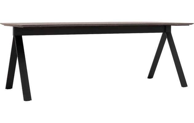 Goossens excellent eettafel uniek donker bruin eiken - 8221584-04