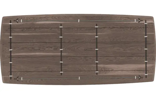 Goossens excellent eettafel uniek donker bruin eiken - 8221584-08