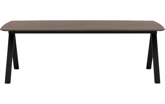 Goossens excellent eettafel uniek donker bruin eiken - 8221585-02