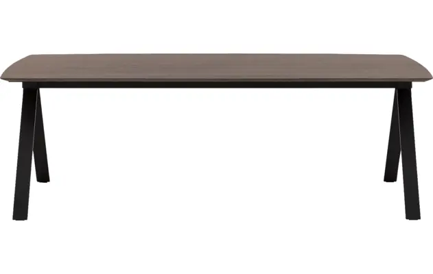 Goossens excellent eettafel uniek donker bruin eiken - 8221585-02