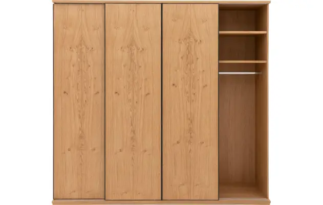 Goossens excellent kledingkast wood blank eiken - 8221797-06
