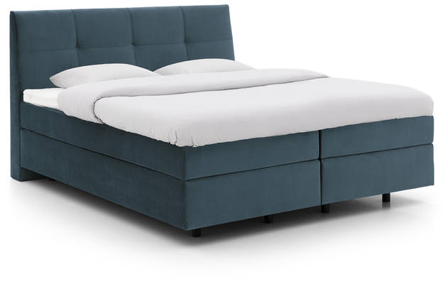 Goossens basic boxspring compleet gusta groen stof - 8221898-01-A