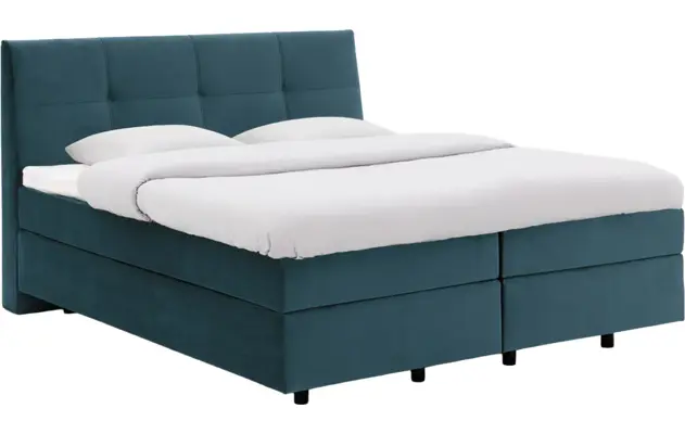 Goossens basic boxspring compleet gusta groen stof - 8221898-01-A