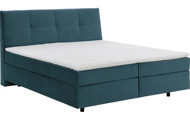 Goossens basic boxspring compleet gusta groen stof - 8221898-03