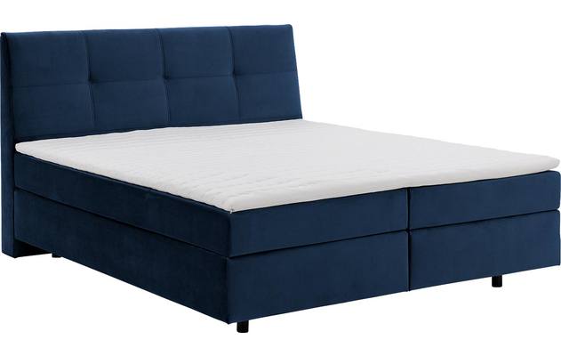 Goossens basic boxspring compleet gusta blauw stof - 8221900-03