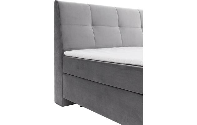 Goossens basic boxspring compleet gusta grijs stof - 8221901-04
