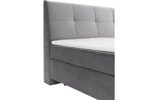 Goossens basic boxspring compleet gusta grijs stof - 8221901-04