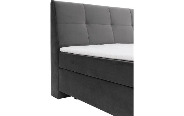 Goossens basic boxspring compleet gusta grijs stof - 8221902-04