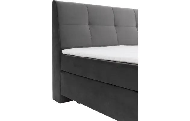 Goossens basic boxspring compleet gusta grijs stof - 8221902-04