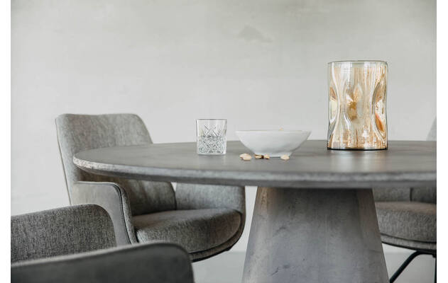 Goossens eettafel stone grijs beton - 8222077s-04