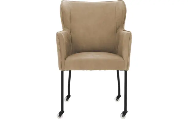 Goossens excellent eetkamerstoel leogang bruin leer - 8222213-03