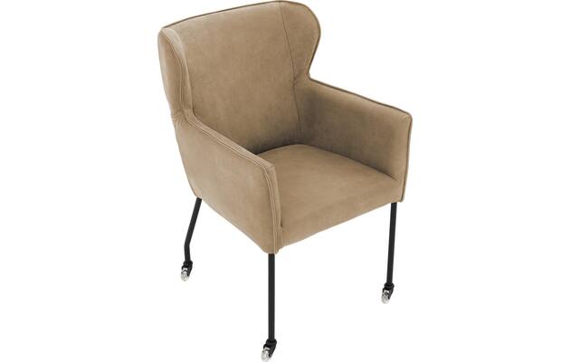 Goossens excellent eetkamerstoel leogang bruin leer - 8222213-04