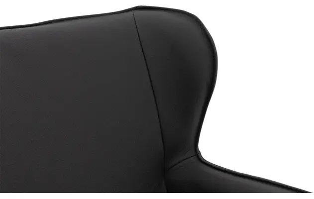 Goossens excellent eetkamerstoel leogang zwart leer - 8222214-07