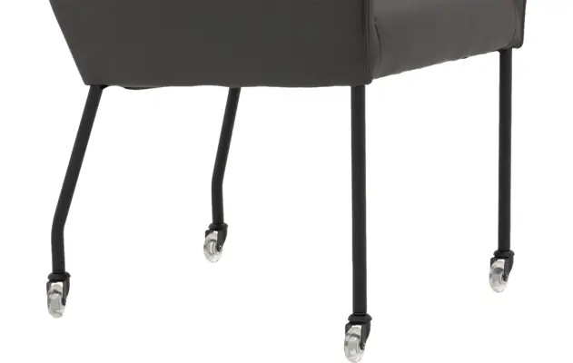 Goossens excellent eetkamerstoel leogang grijs leer - 8222215-05