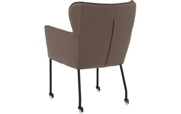 Goossens excellent eetkamerstoel leogang bruin leer - 8222216-02