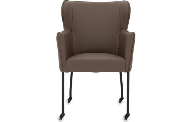 Goossens excellent eetkamerstoel leogang bruin leer - 8222216-03