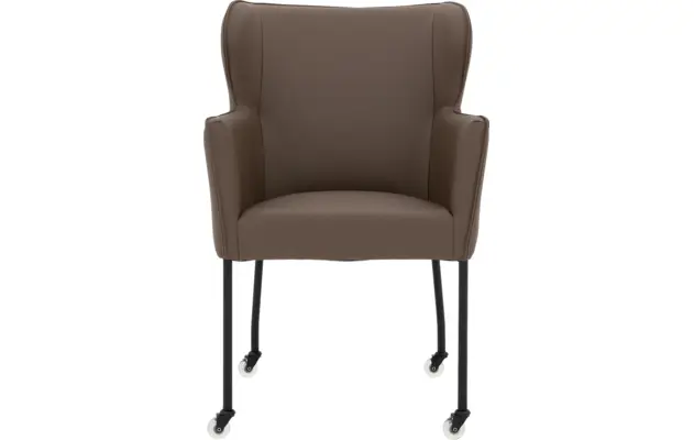 Goossens excellent eetkamerstoel leogang bruin leer - 8222216-03