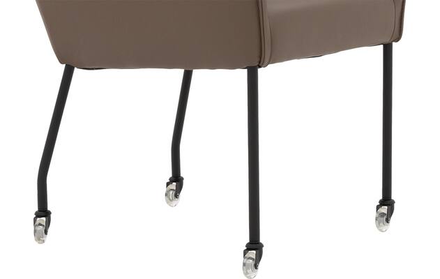 Goossens excellent eetkamerstoel leogang bruin leer - 8222216-05