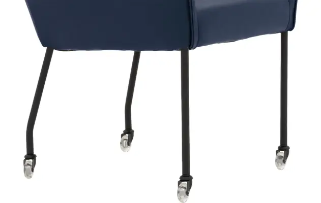 Goossens excellent eetkamerstoel leogang blauw leer - 8222218-05