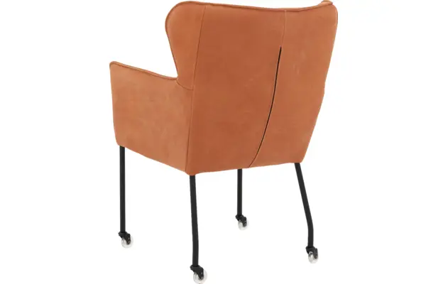 Goossens excellent eetkamerstoel leogang bruin leer - 8222219-02