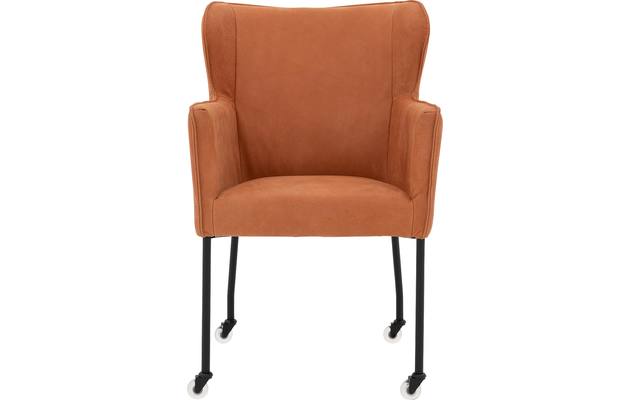 Goossens excellent eetkamerstoel leogang bruin leer - 8222219-03