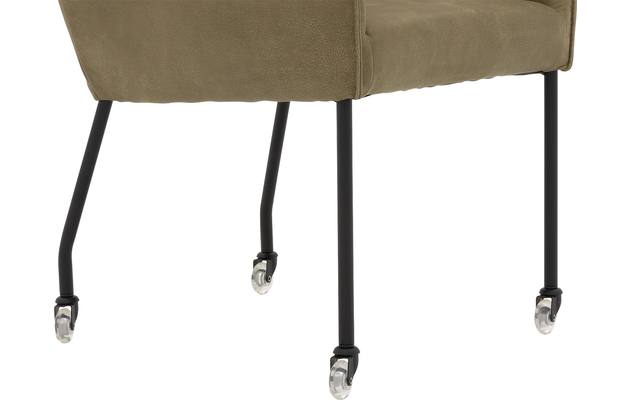 Goossens excellent eetkamerstoel leogang groen leer - 8222220-05