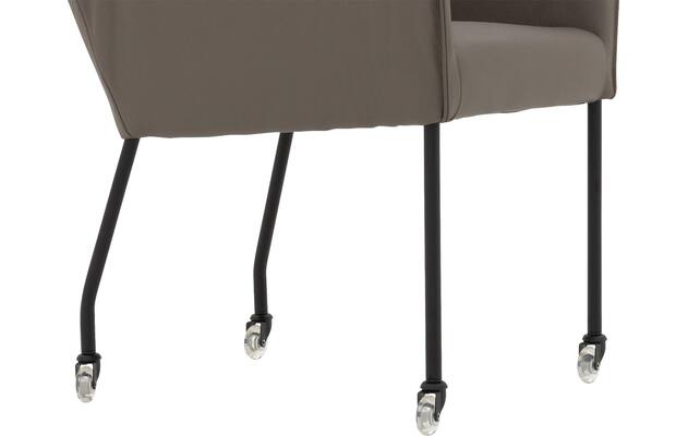 Goossens excellent eetkamerstoel leogang grijs leer - 8222221-05