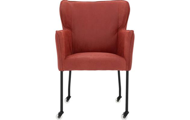 Goossens excellent eetkamerstoel leogang rood leer - 8222222-03